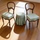Antique Victorian era ballon back chairs and stool