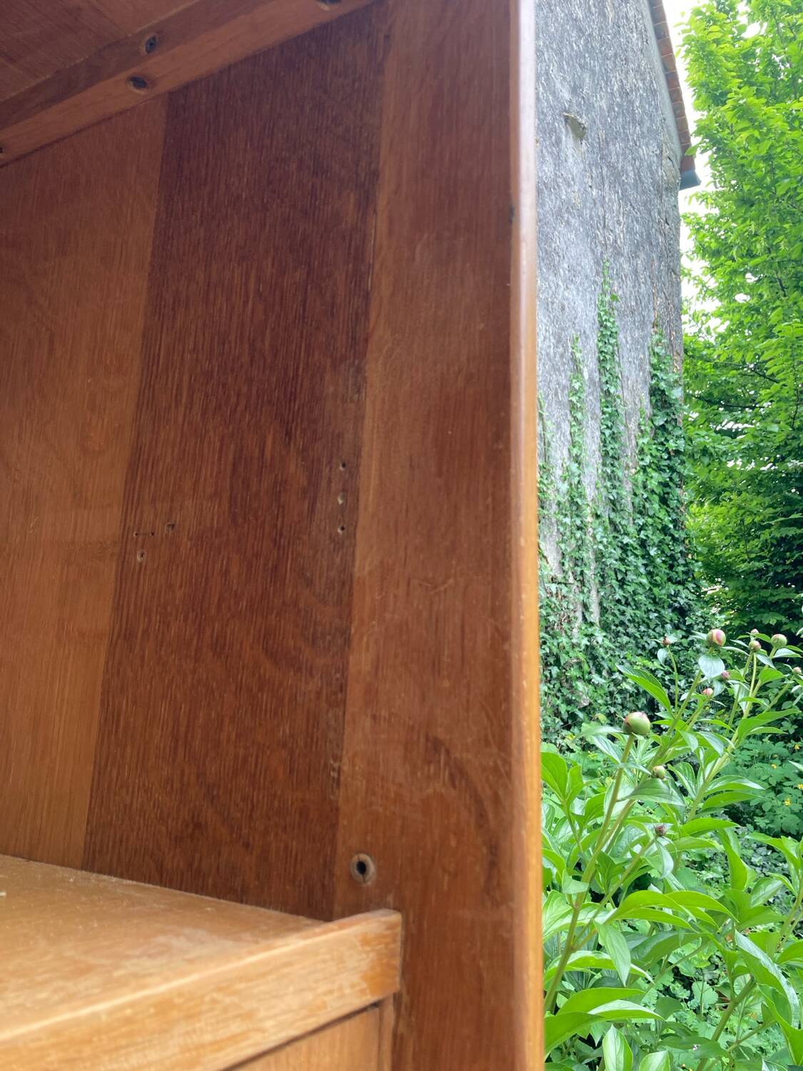 Vintage bookcase shelf