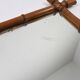 Old turned wooden mirror imitation bamboo