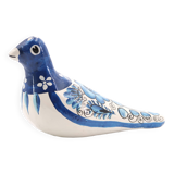Blue and white folk bird from Mexico, 1970s