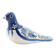 Blue and white folk bird from Mexico, 1970s