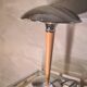 Lampe champignon (dit paquebot), h45 x l32, chrome  nickel
