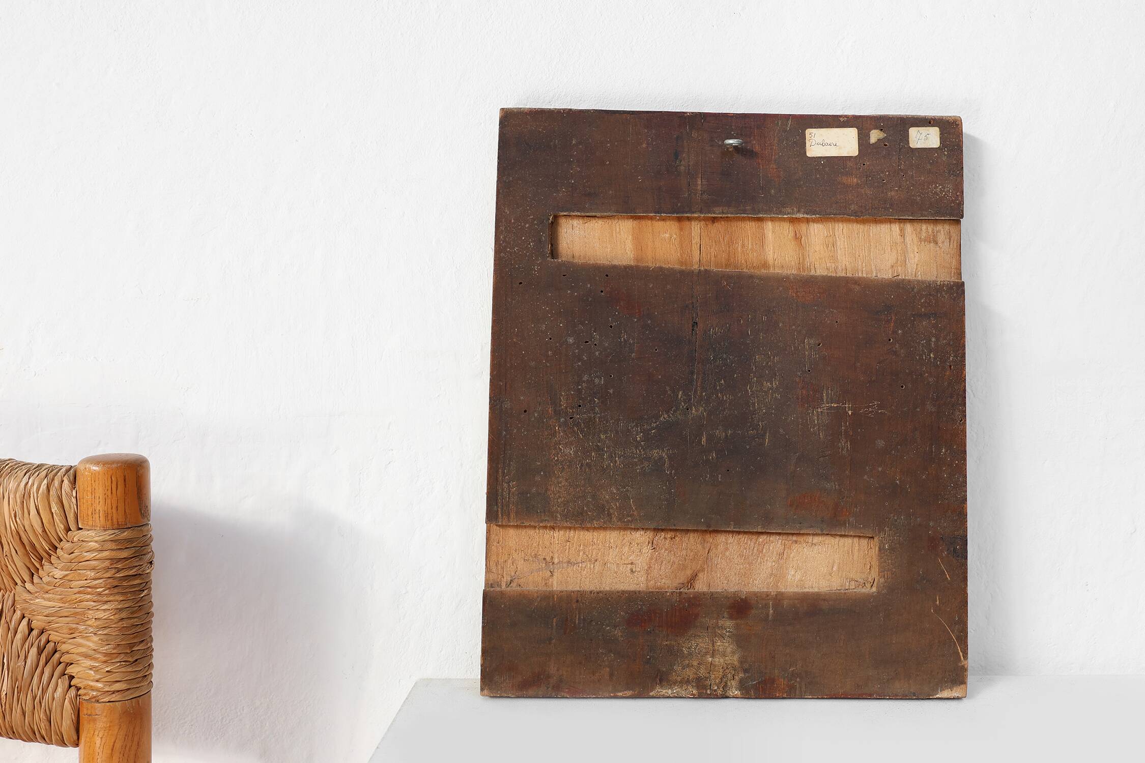 19th Century oak Traditional Religious Icon Saint Healing a Sick Person