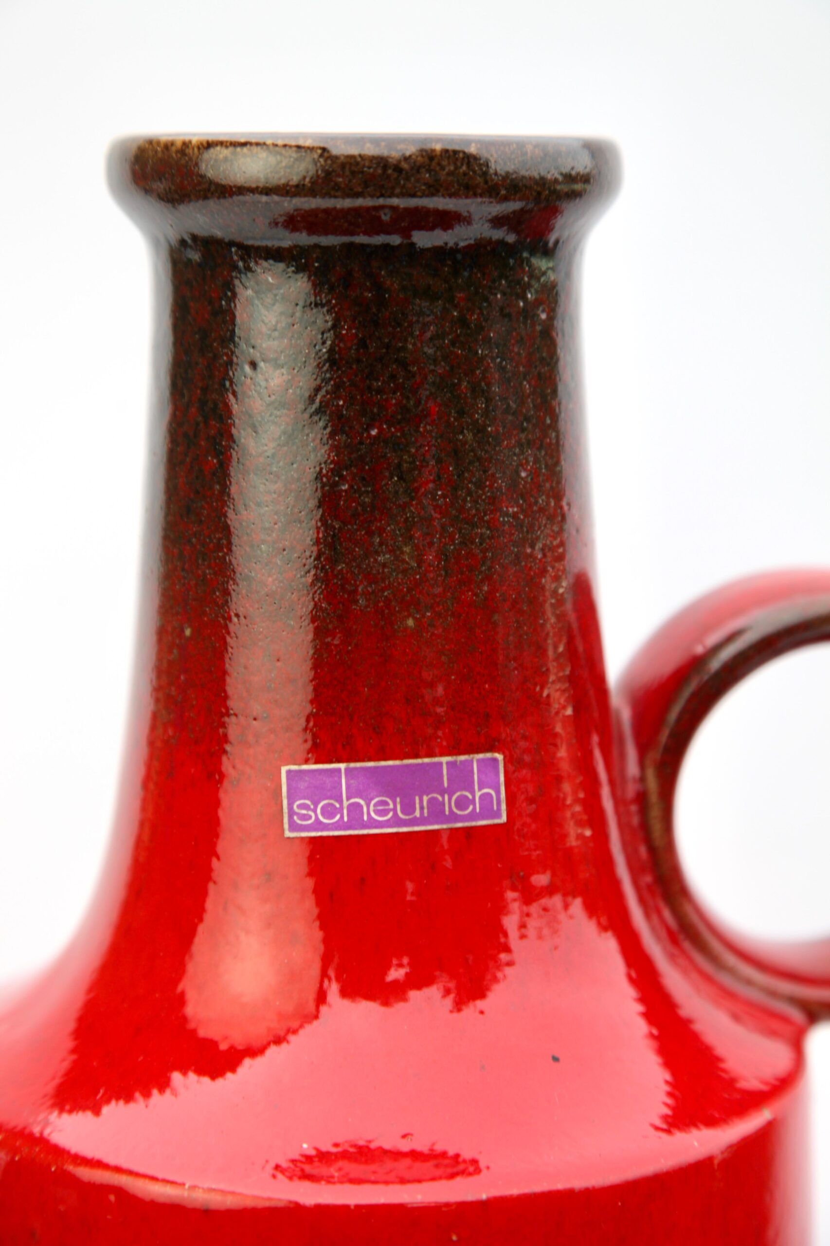 Set of 3 vintage vases, Scheurich, W-Germany, 1960