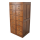 Vintage Dutch Oak Apothecary / Filing Cabinet, 1930s