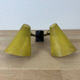 1950s perforated metal wall light