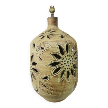 Vallauris lamp in pierced ceramic – 1960s/1970s – 50 cm