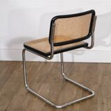 Cesca chair in tubular metal and cane 1970