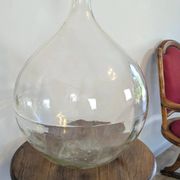 Dame-jeanne ancienne transparente 60L, esprit campagne