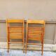 Lot de 2 chaises pliantes en bois vintage
