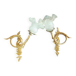 Appliques Art Nouveaux - bronze laiton