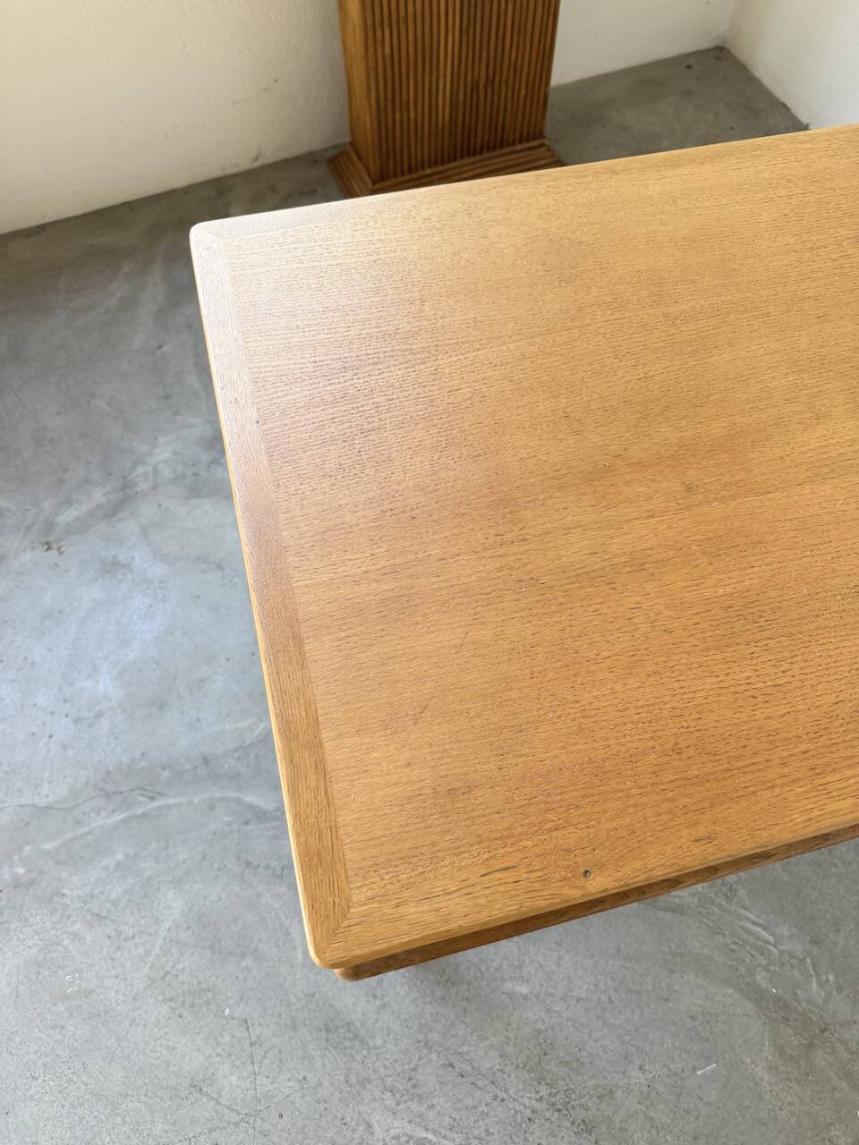 Modernist 50s oak metal desk