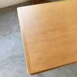 Modernist 50s oak metal desk