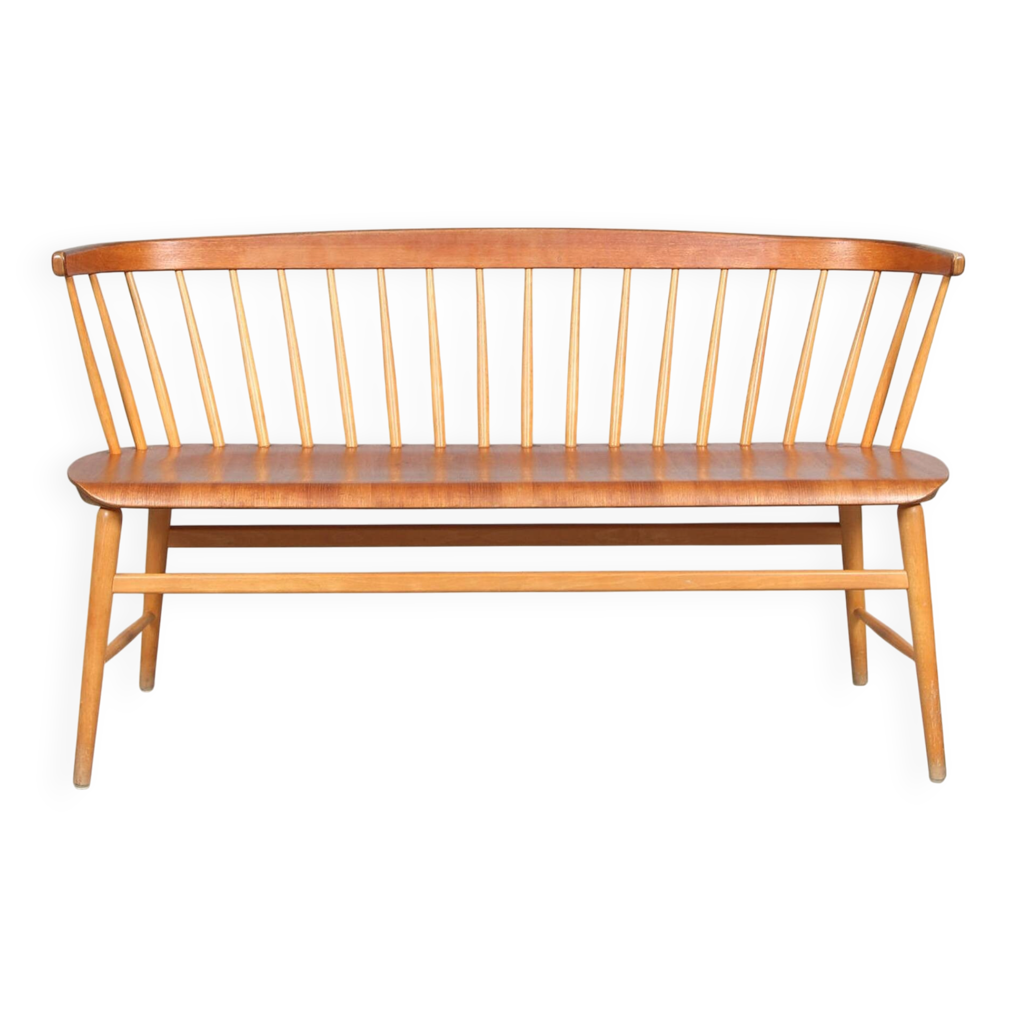 Sofa, teak, "fanett", the Wigell brothers, 1900s.