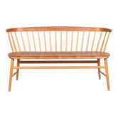 Sofa, teak, "fanett", bröderna wigells, 1900s.