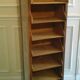 Old oak curtain file cabinet