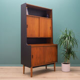 Bookcase teak with bar, Danish design, 70's