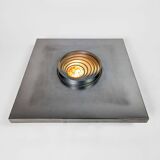 Pair of metal, resin and glass wall lights by Angelo Brotto, circa 1970