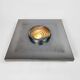 Pair of metal, resin and glass wall lights by Angelo Brotto, circa 1970