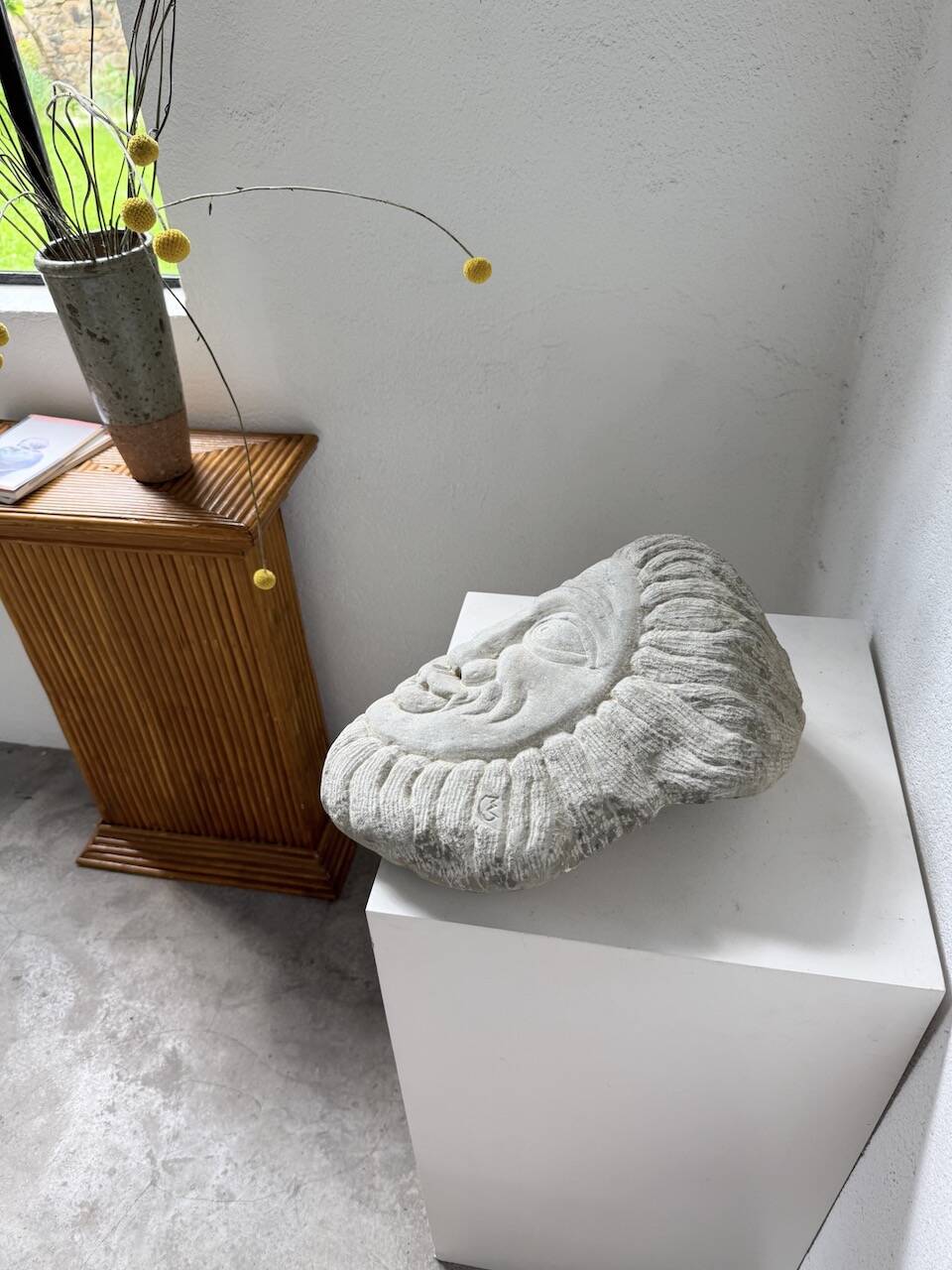 Stone sculpture 1950 face