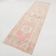 3x10 pale red antique vintage runner rug,90x299cm