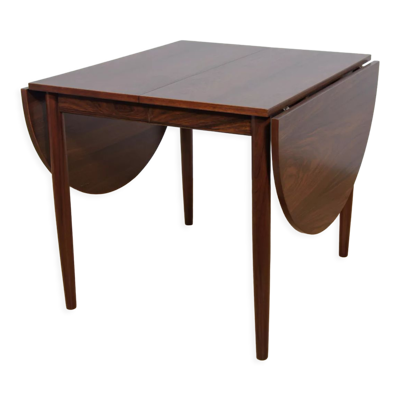 Table à manger danoise extensible en palissandre du milieu du siècle, années 1960