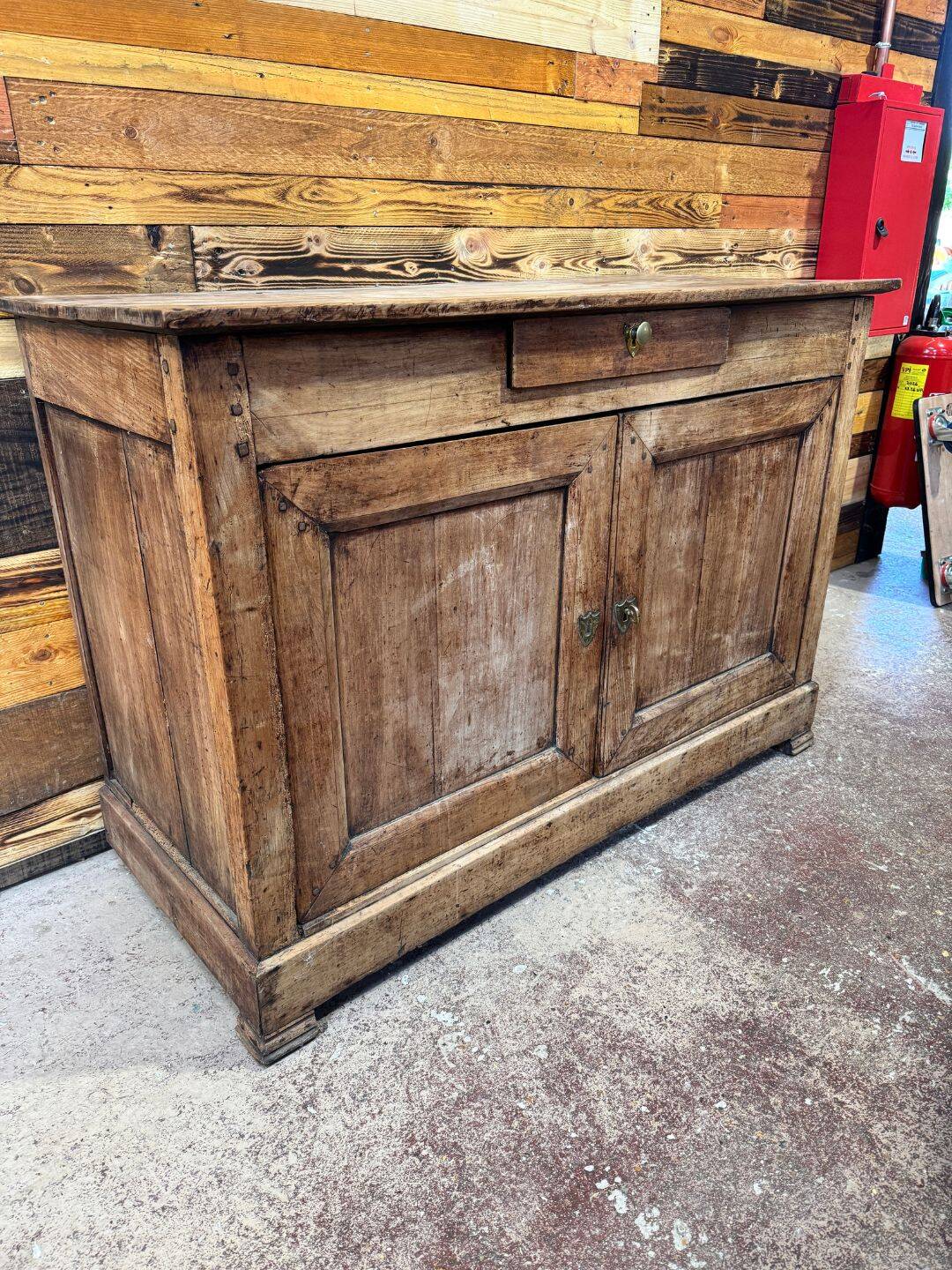 Antique buffet in solid cherry wood