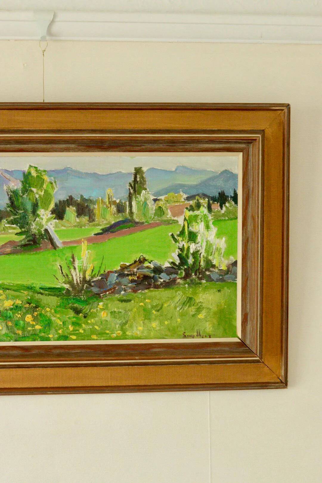 Huile sur panneau suédoise "Solig Försommardag", Fritz Smedberg