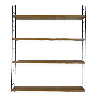 60's 70's oak string shelf module by Kajsa & Nils "Nisse" Strinning Sweden