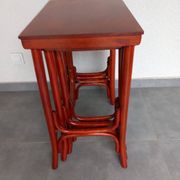 Ensemble de trois tables Pologne Cracovie années 1930
