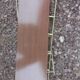 Wall floor wood and vintage gold metal xxeme
