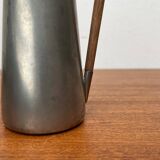 Mid-Century Pewter Carafe Vase with Teak Handle by K.M.D. Tiel Royal Holland Pewter, 1960s