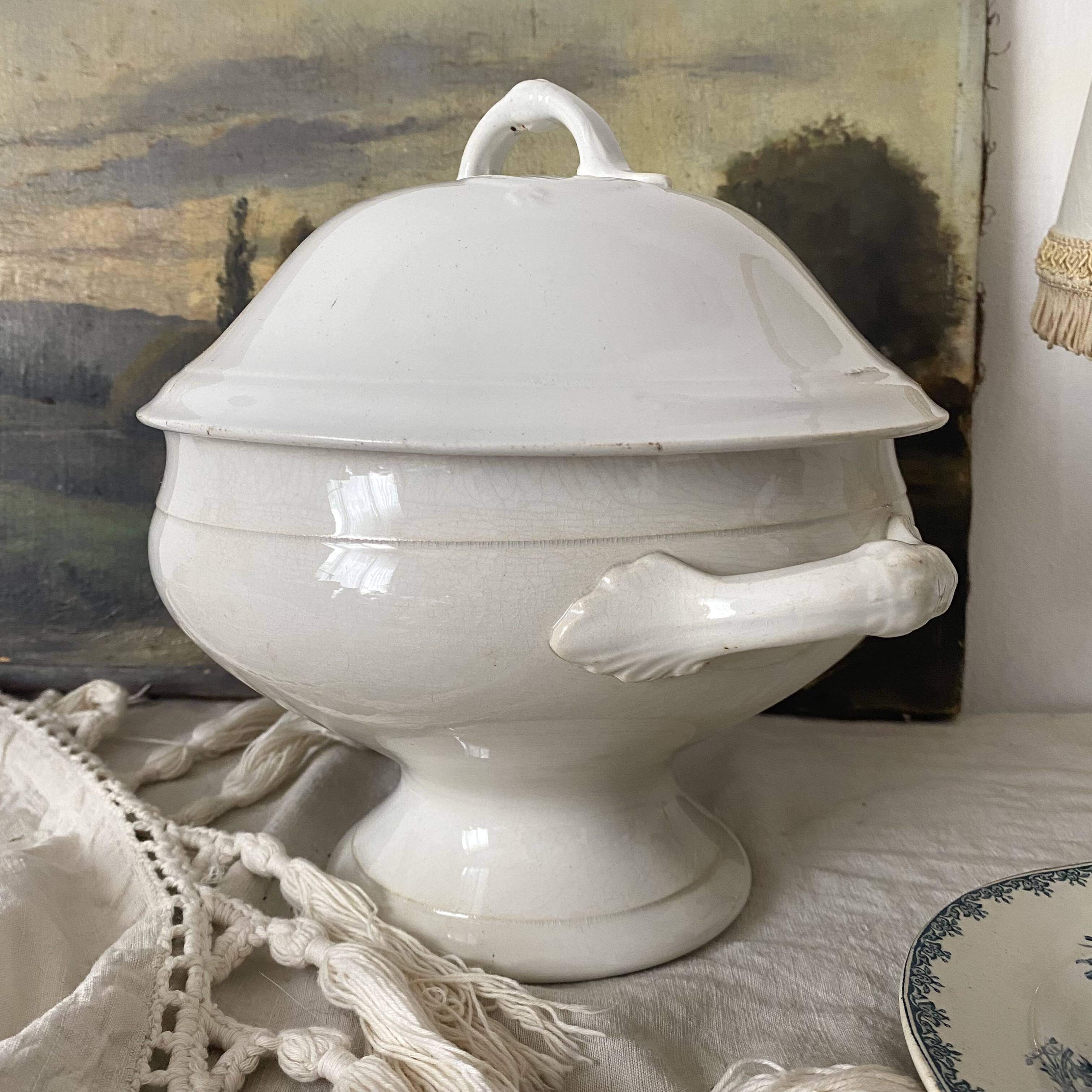 Antique St Amand soup tureen