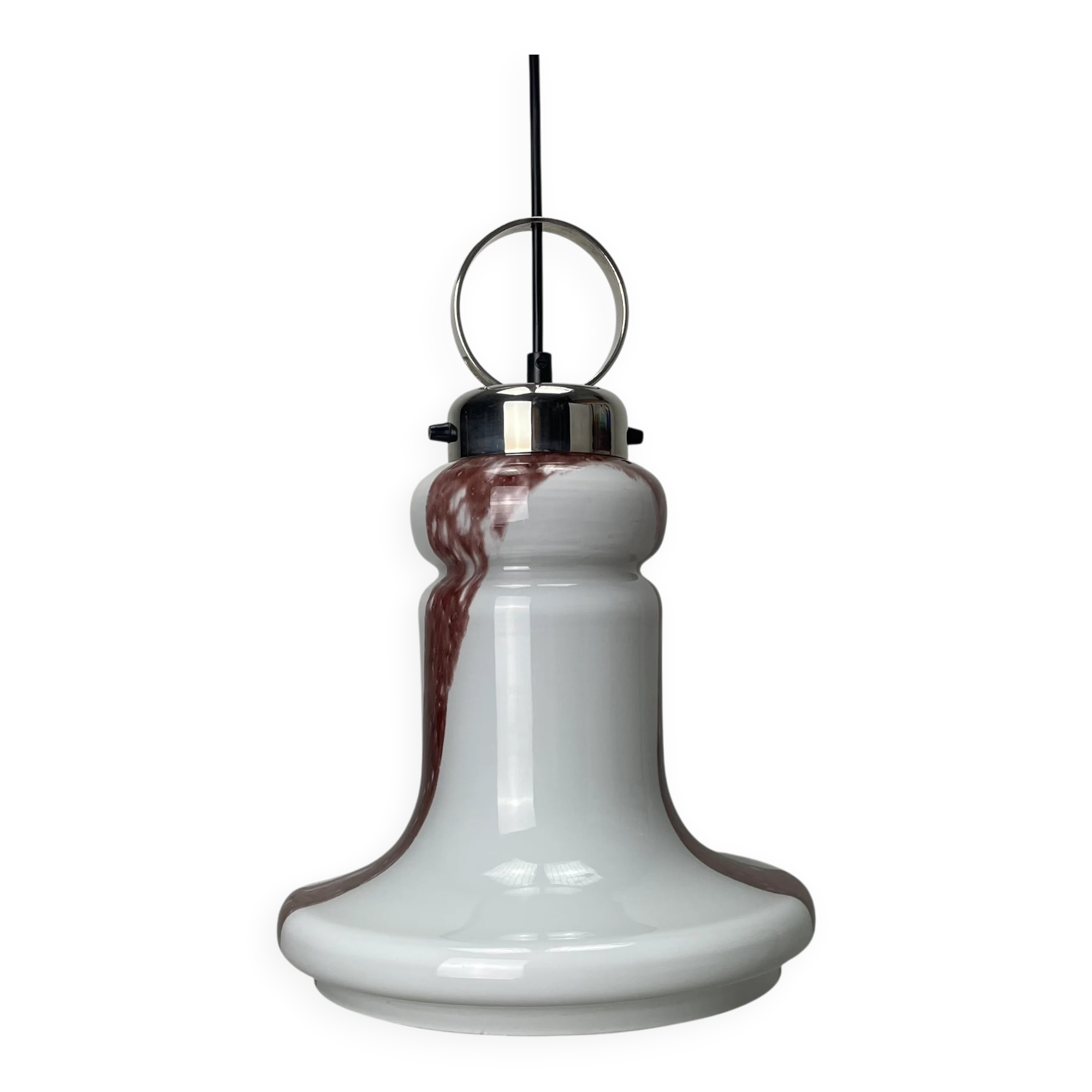 Trumpet-shaped suspension by Doria Leuchten 1960