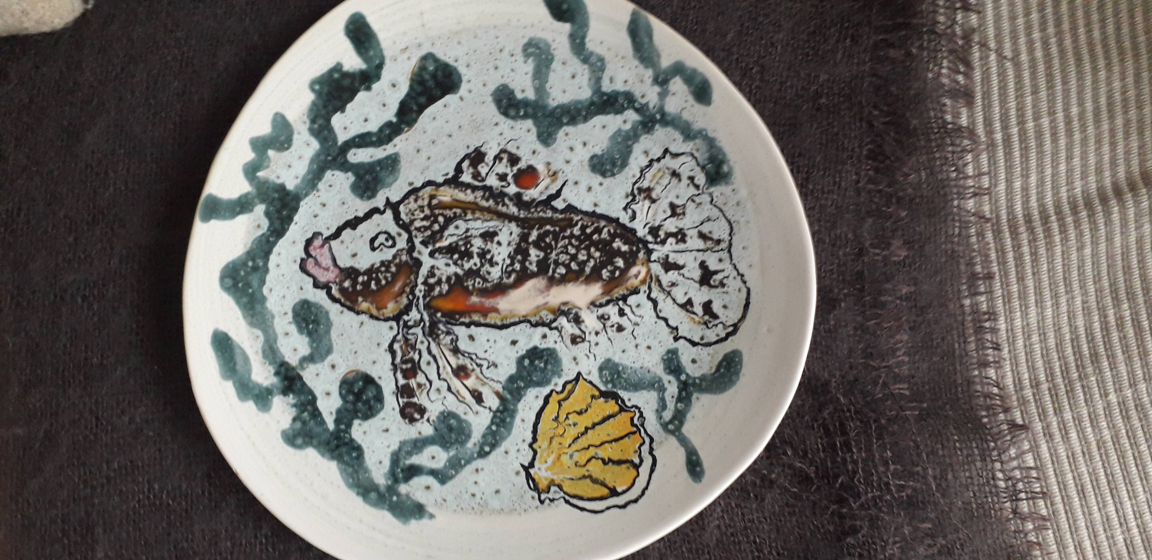 Vintage ceramic plate from Paimpol