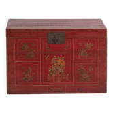 Coffre chinois avec peinture originale – Chine, vers 1900