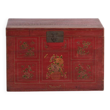 Coffre chinois avec peinture originale – Chine, vers 1900
