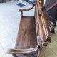 Banquette-coffre ancienne style Henri II / Néo-Renaissance en bois sculpté