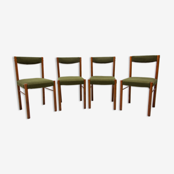 4 chaises de salle à manger de style scandinave, années 1980