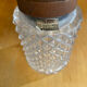Vintage wall sconce mobelhaus wood + bohemia crystal globe