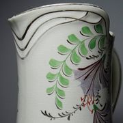 Grand broc de toilette ancien faïence Hamage Moulin des Loups