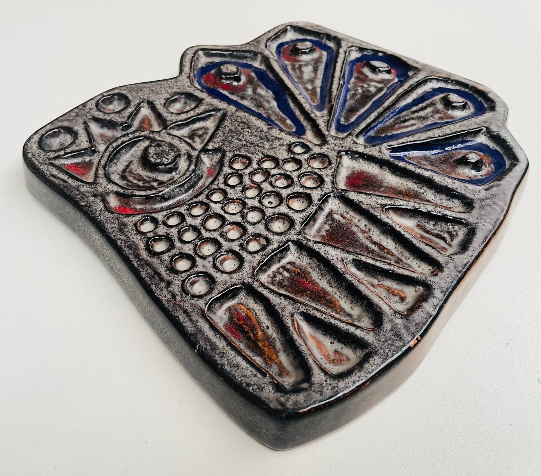 Vintage Scandinavian wall ceramic – Stylised hen – 1960s