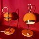 Pair of eye ball lamps, space age, 70s
