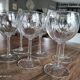 Lot de 6 verres à vin ballon vintage en verre buvant voluté
