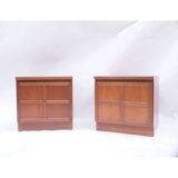 Pair of vintage Nathan Scandinavian bedside tables