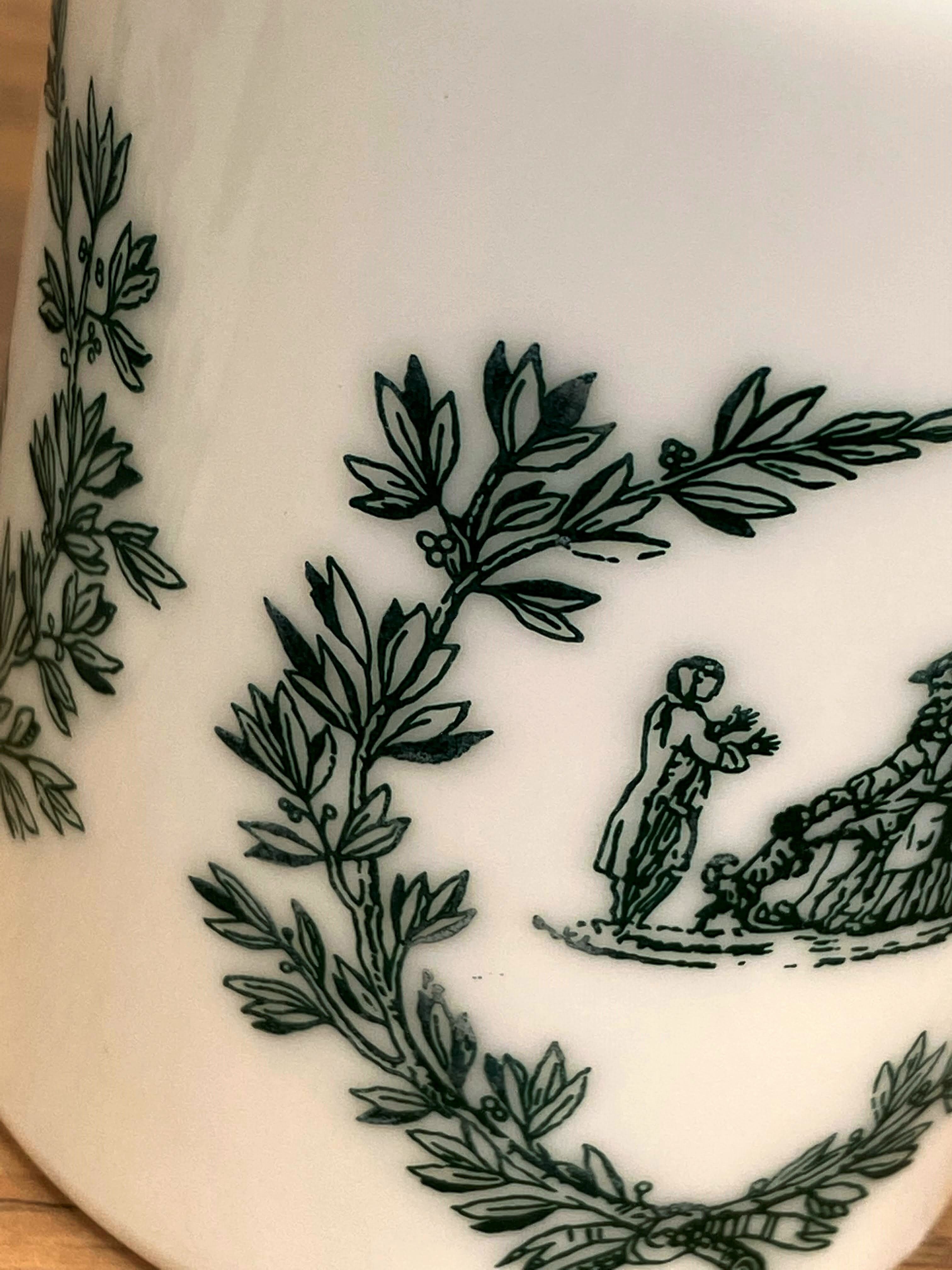 2 opaline glass spice jars