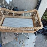Wicker baby bed