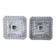 Pair of ceiling lights or moulded glass wall lights.