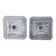 Pair of ceiling lights or moulded glass wall lights.