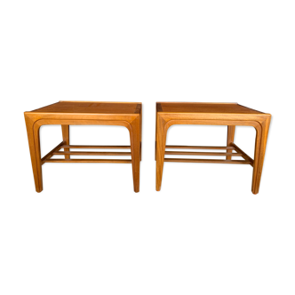 Paire de tables basses scandinaves